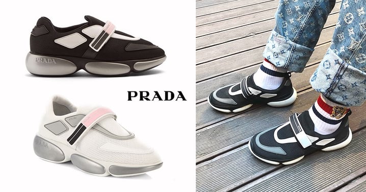 Prada都想撃中少女心?Cloudbust Sneaker推全新4色,重點就是粉紅色搭帶!