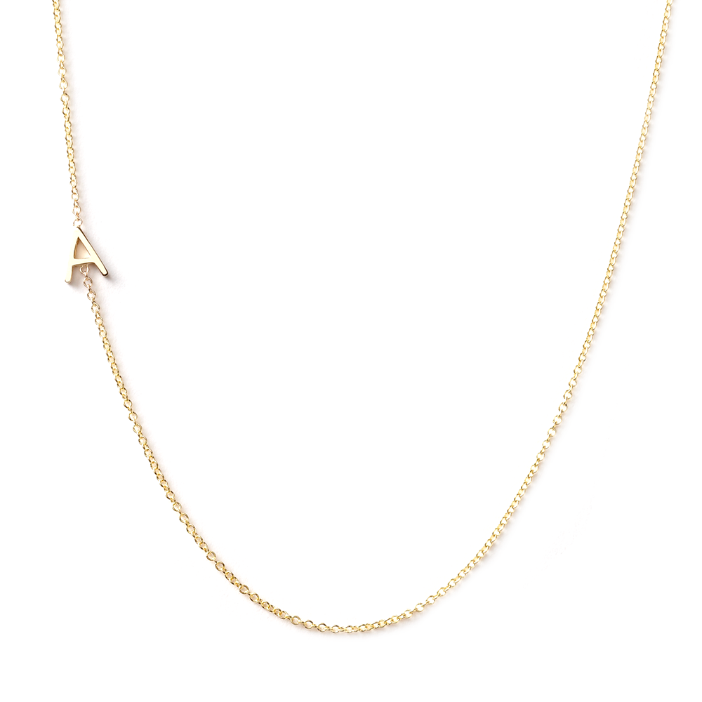 14K Gold Asymmetrical Letter Necklace US$240(約HK$1,872)