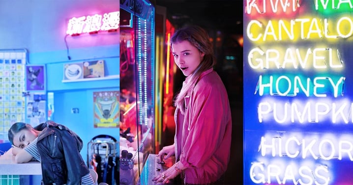 個個都是IG女神？只要用Instagram就能拍出大熱的「霓虹燈女神相」！