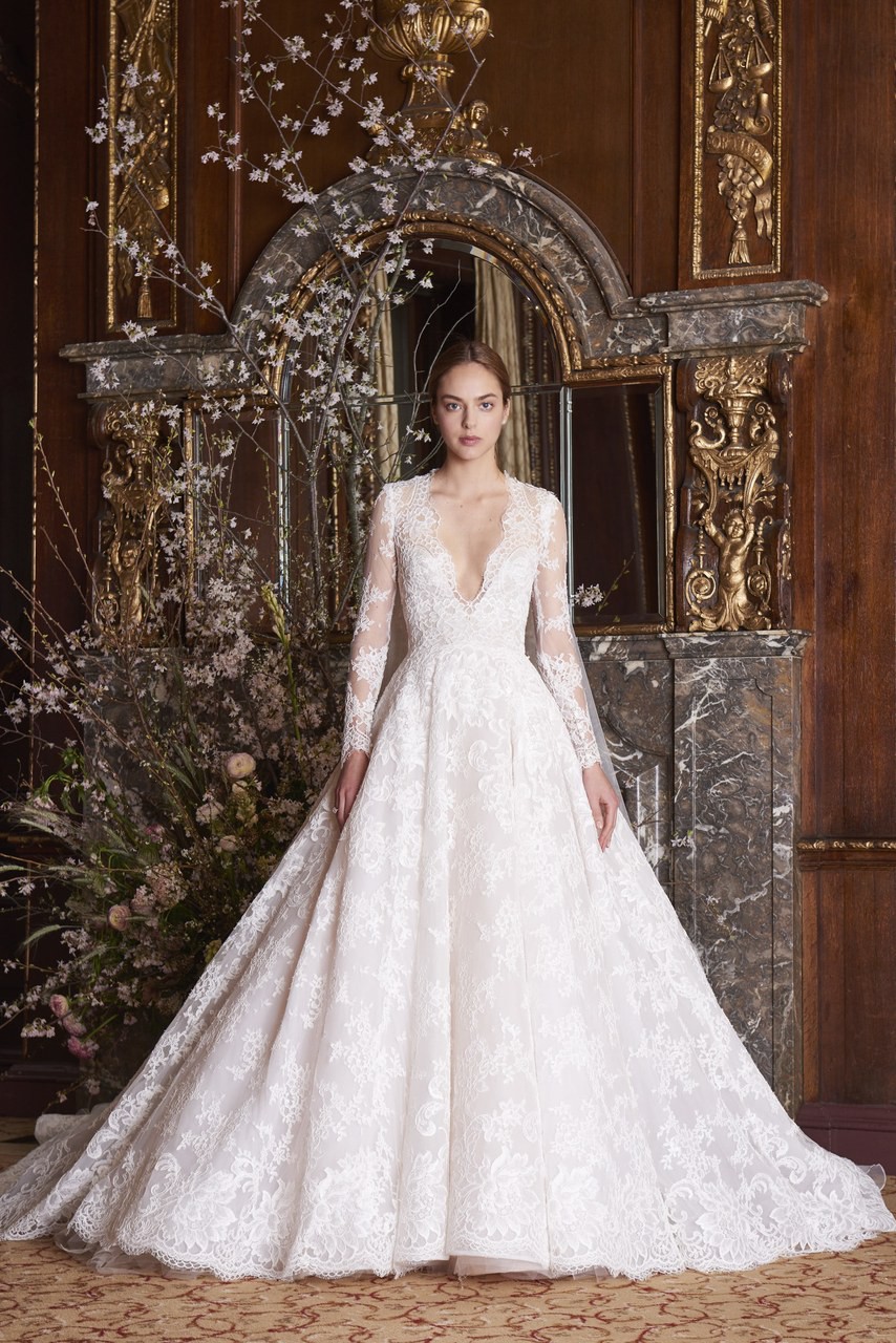 Wedding dress by Monique Lhuillier