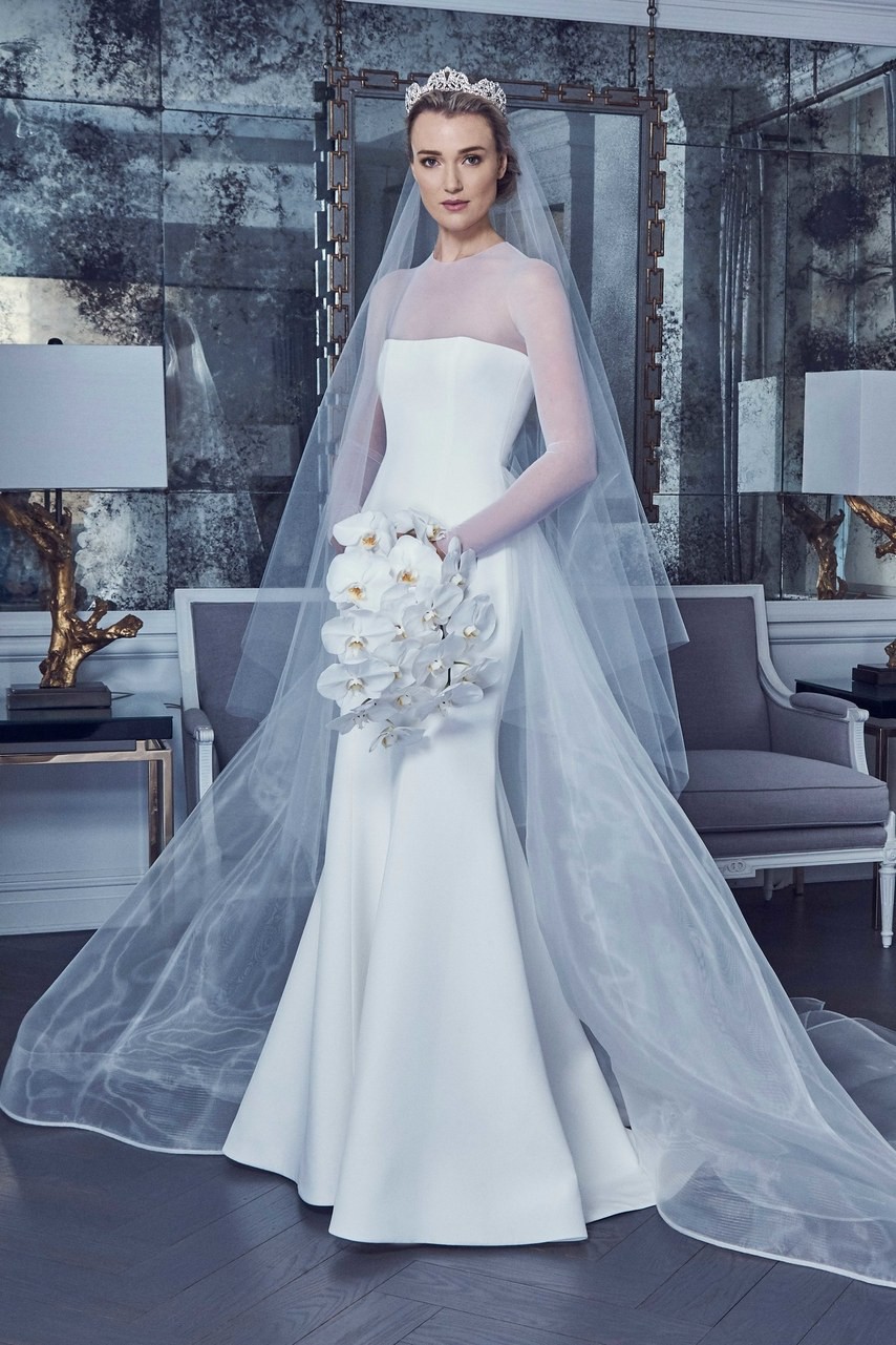 Wedding dress by Romona Keveza