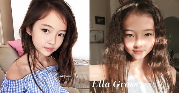 真正的天然美!年僅10歲的混血靈氣女生,有傳受韓國娛樂公司青睞,簽約女團成為Bigbang師妹