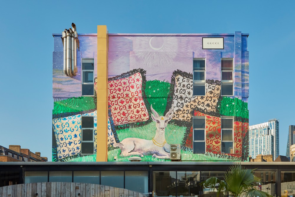 Gucci Décor插畫點綴各地藝術牆，錯過就沒有了！