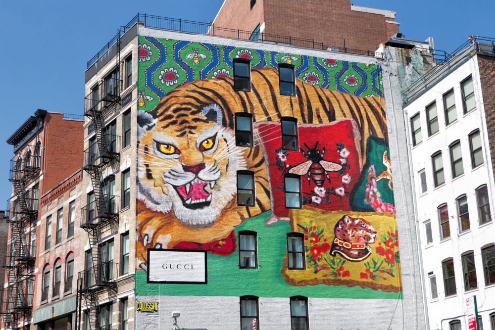Gucci Décor插畫點綴各地藝術牆，錯過就沒有了！