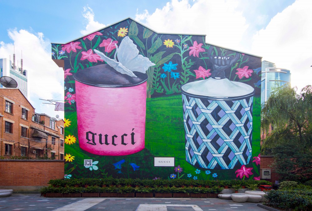 Gucci Décor插畫點綴各地藝術牆，錯過就沒有了！
