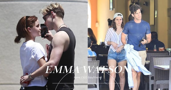 Emma Watson真的和Chord Overstreet分手了，被拍到在墨西哥與CEO新男友擁吻