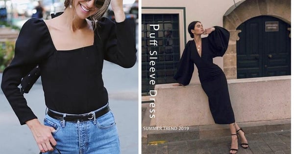 不能抗拒的法式魅力,泡泡袖連身裙當道!