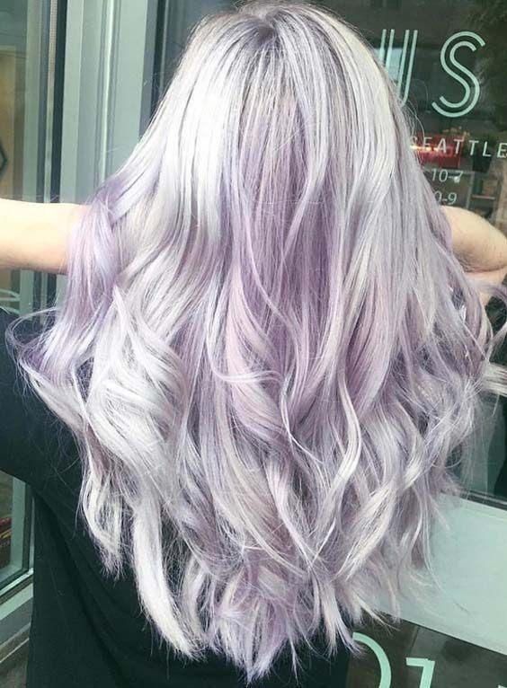 灰色柔霧紫髮色9