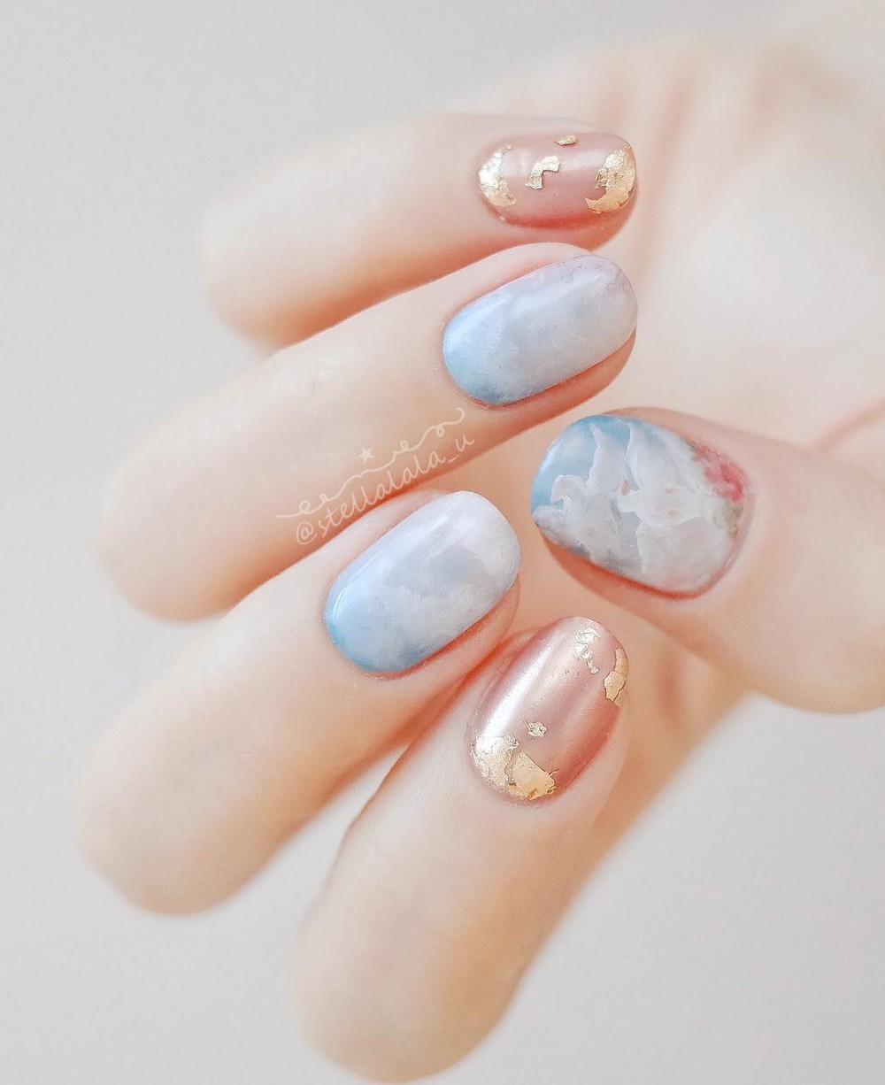 韓式手繪風美甲5