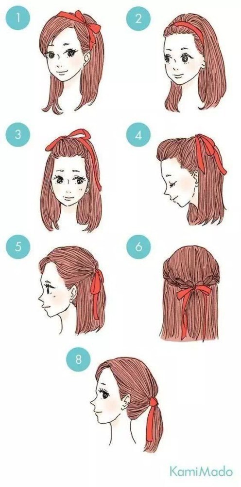 Chanel 緞帶頭髮造型