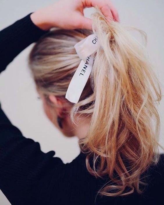 Chanel 緞帶頭髮造型 9