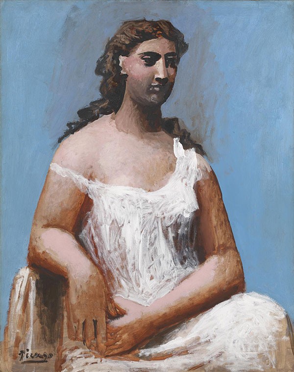 NGA_Picasso- Seated Woman in a Chemise(1923) 