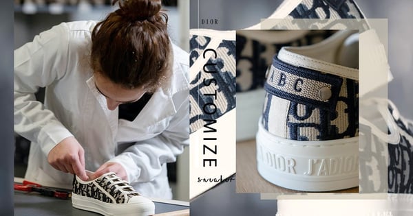 【DIOR推客製化服務】讓你在帆布鞋上刺繡專屬自己的名字