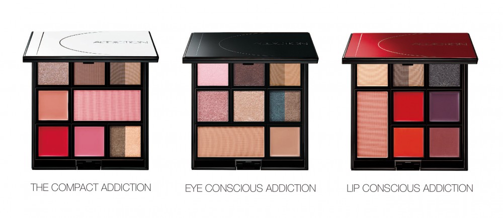 Jet Setter Compact包括The Compact Addiction,Eye Conscious Addiction,Lip Conscious Addiction