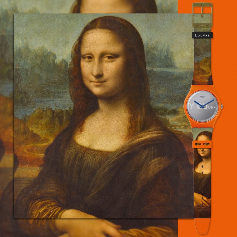 Swatch以當代方式重新演繹文藝復興時期大師達文西的肖像畫蒙娜麗莎