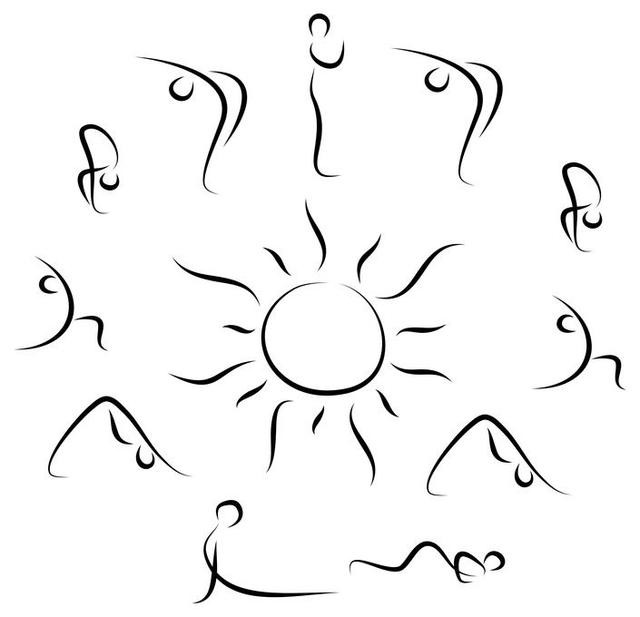 靠一招拜日瑜伽001