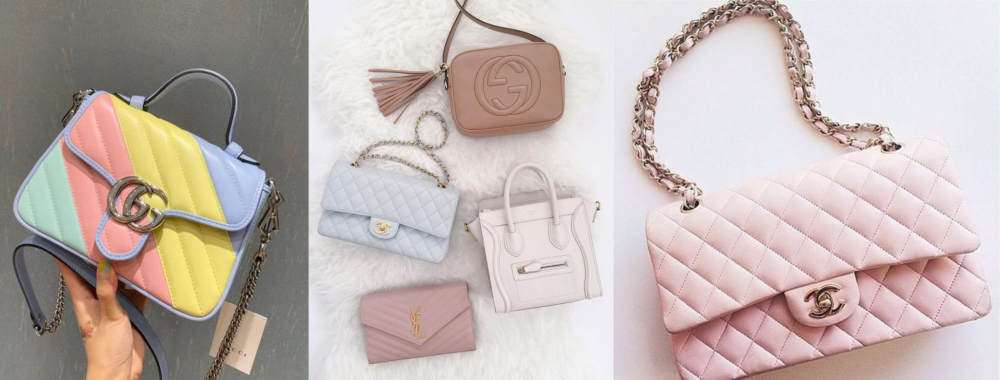 2020氣質粉裸色手袋襯白裙必備