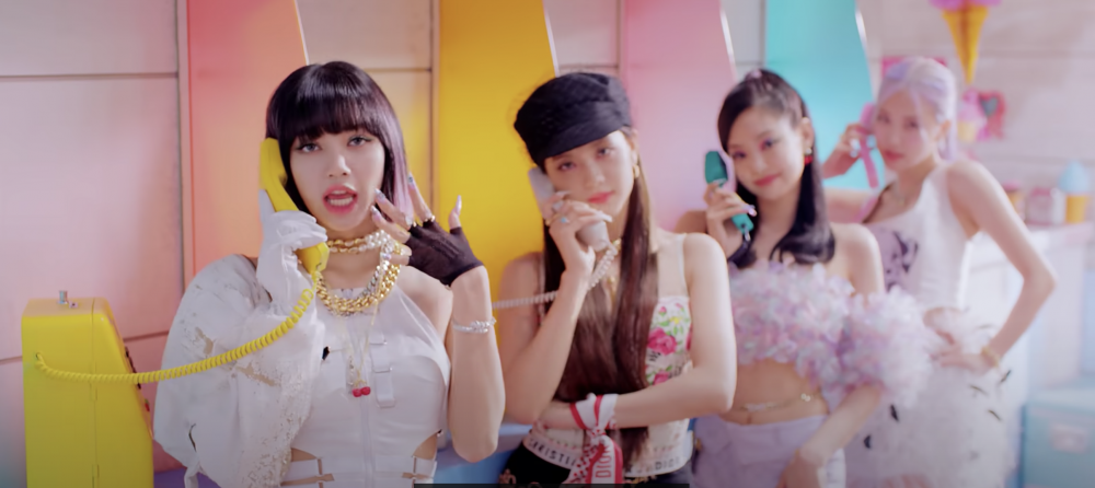 BLACKPINK +Selena Gomez 新曲 潮跟Jisoor絲巾Tube top造型003