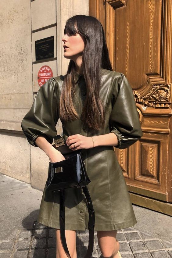 女士今季必備投資的皮革連身裙，完美打造高格調型格！002