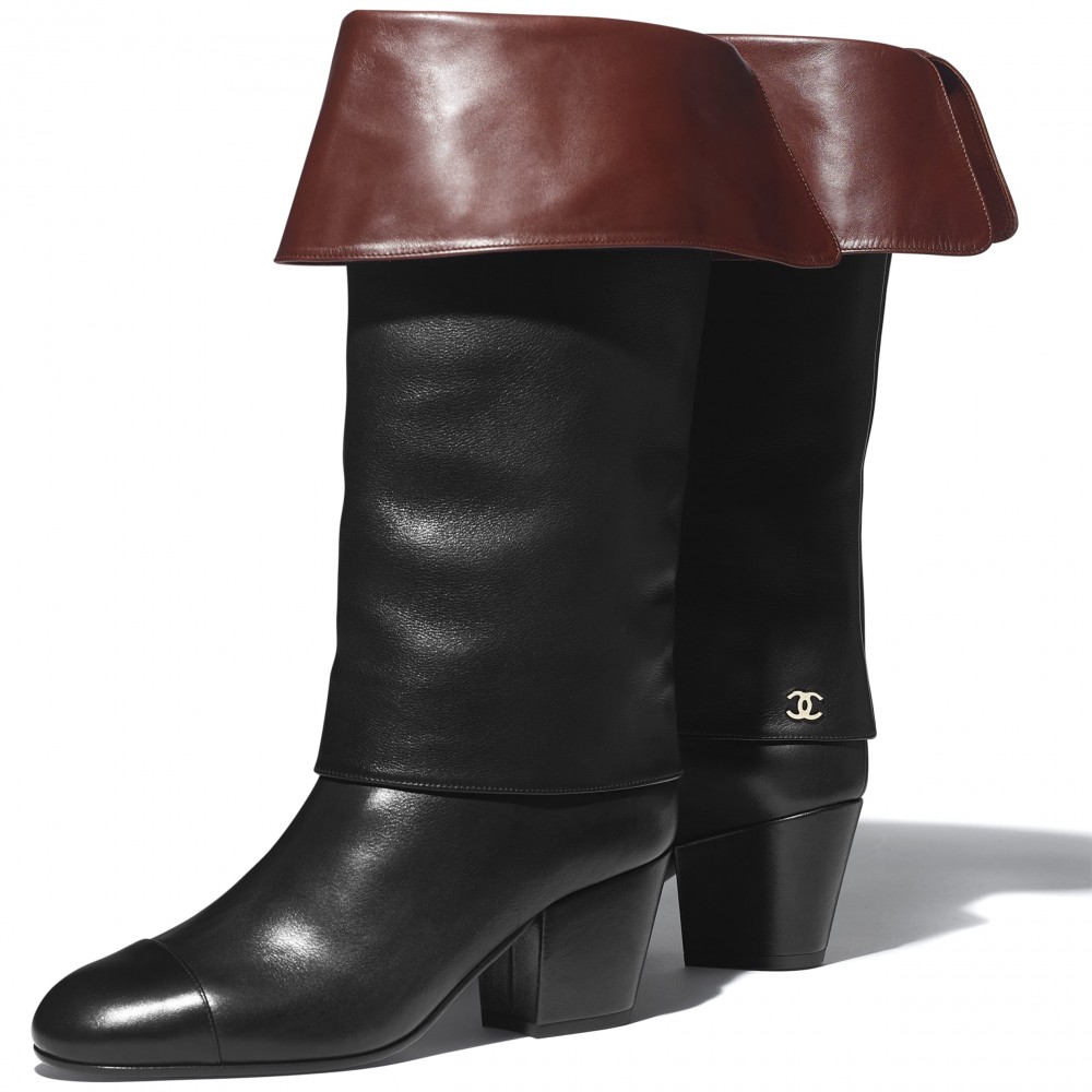 時尚博客都穿上它!百搭CHANEL雙色騎馬靴大熱003