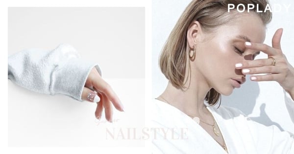 温柔感滿溢的高級「白色系」美甲，沁涼感十足，跟夏天衣服根本是絕配！