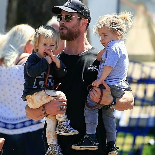 慈父代表雷神Chris Hemsworth和星爵Chris Pratt的親子時間