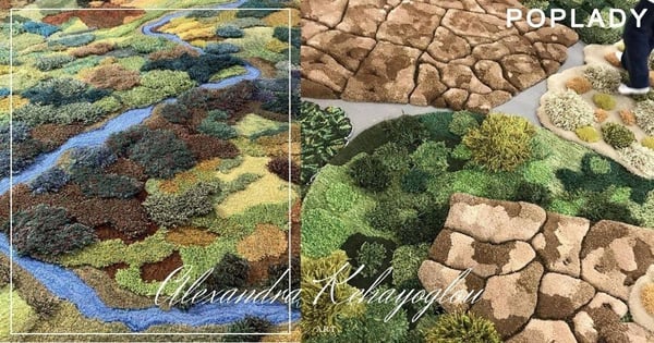 生活中的一切都該珍惜：Alexandra Kehayoglou創作的藝術編織地毯，喚醒你對自然的關注