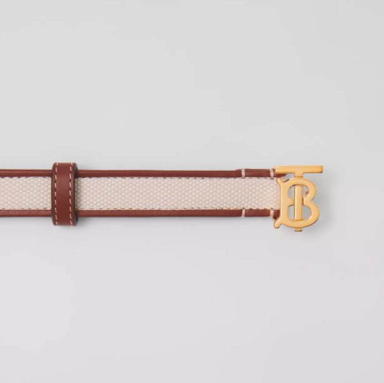 Burberry以The TB Bag為靈感設計出擁有相同元素的皮帶