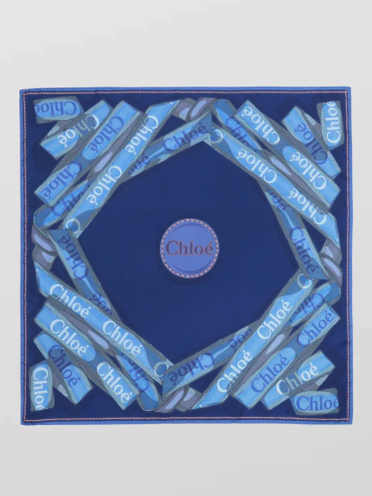 CHLOÉ WOODY SILK SCARF