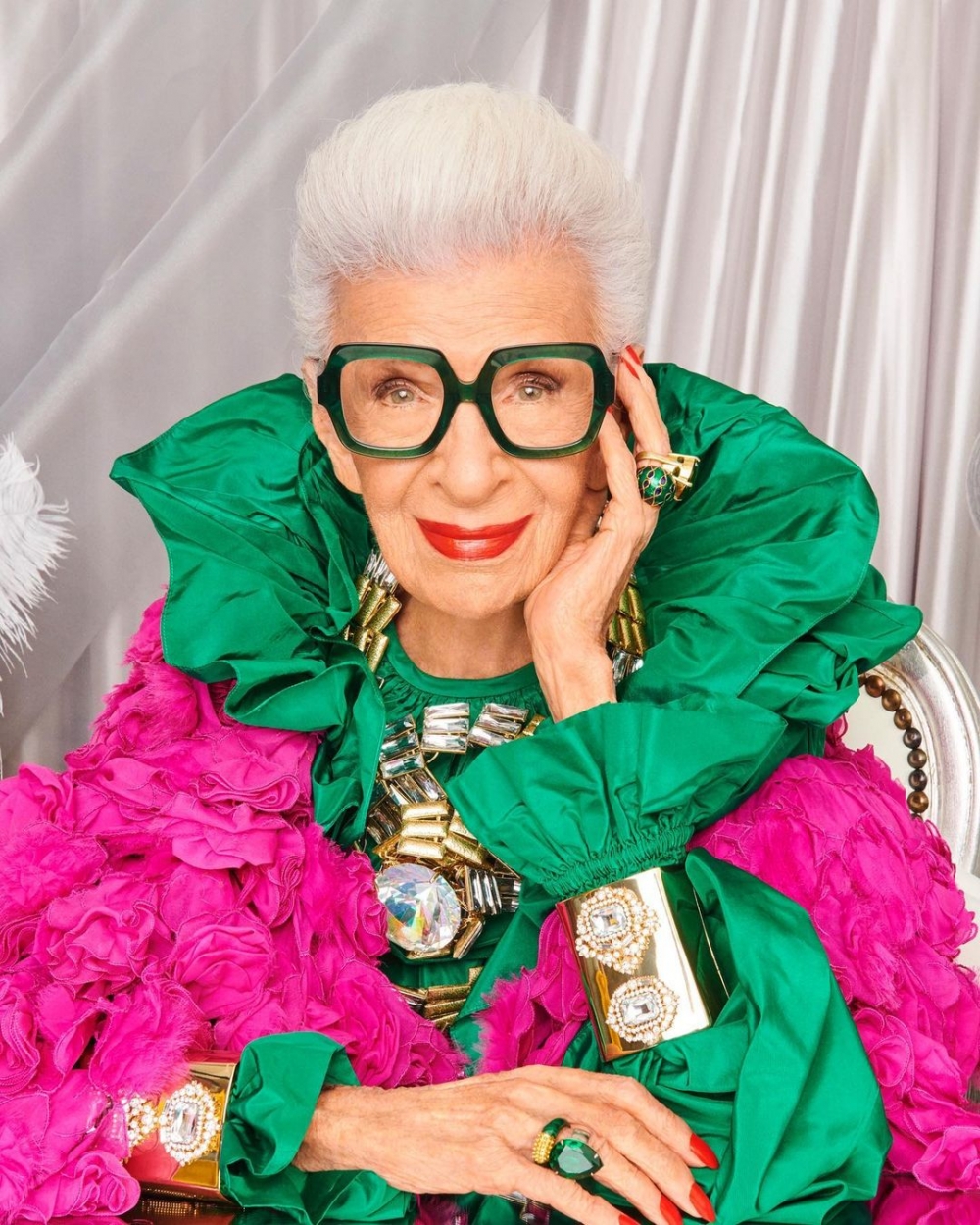 Iris Apfel-皺紋-迷人