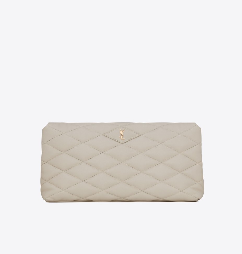 Saint Laurent Sade Puffer Envelope Clutch