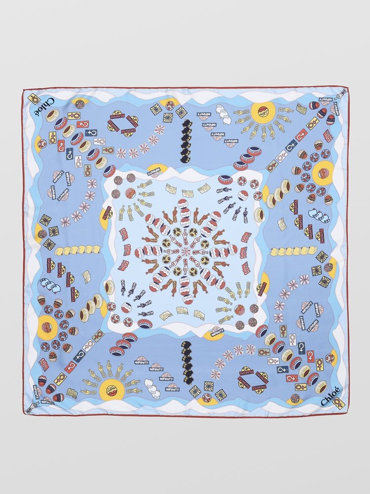 CHLOÉ FRANCKIE SILK SCARF