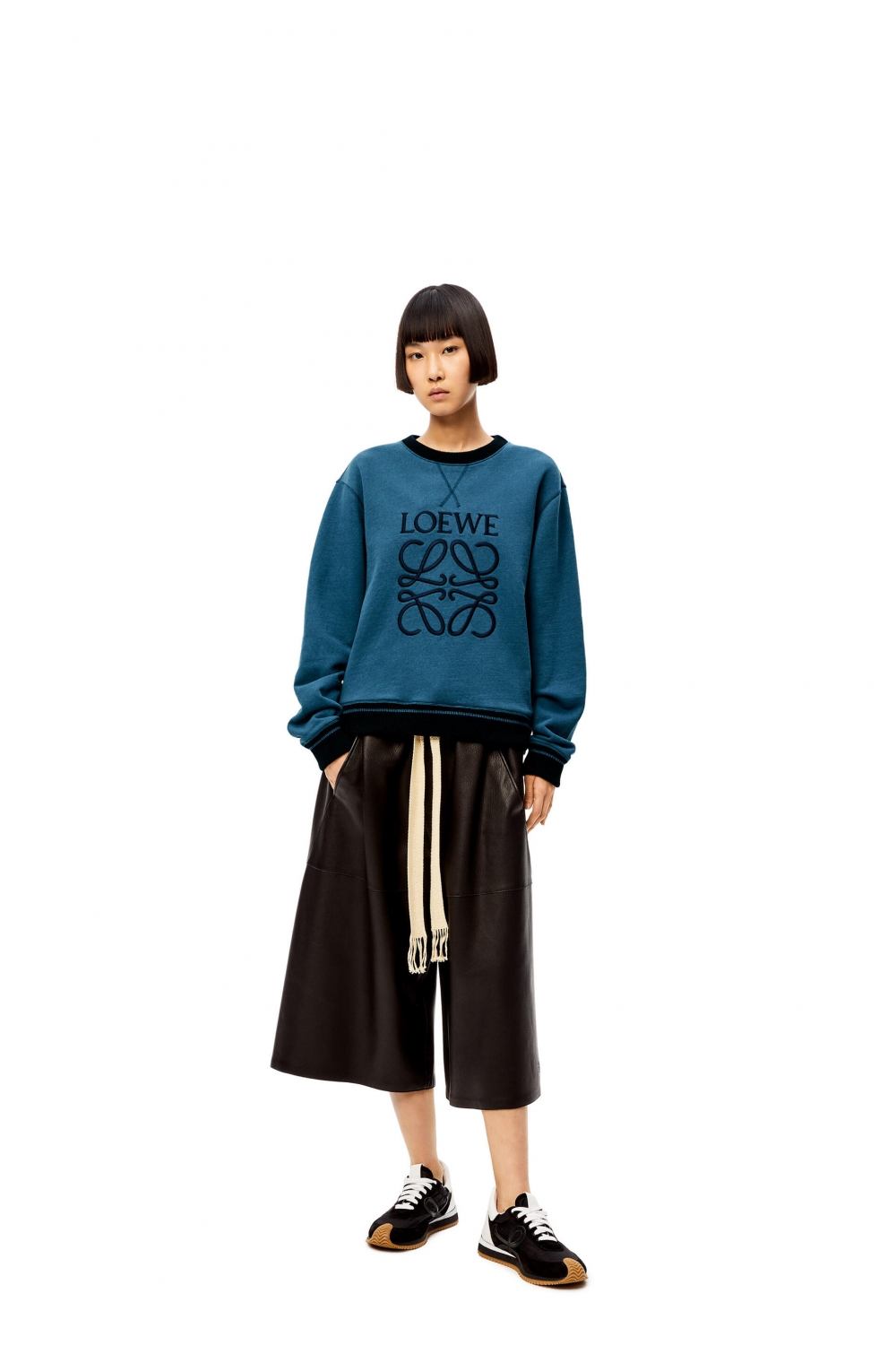 LOEWE寶藍色經典圓領衛衣