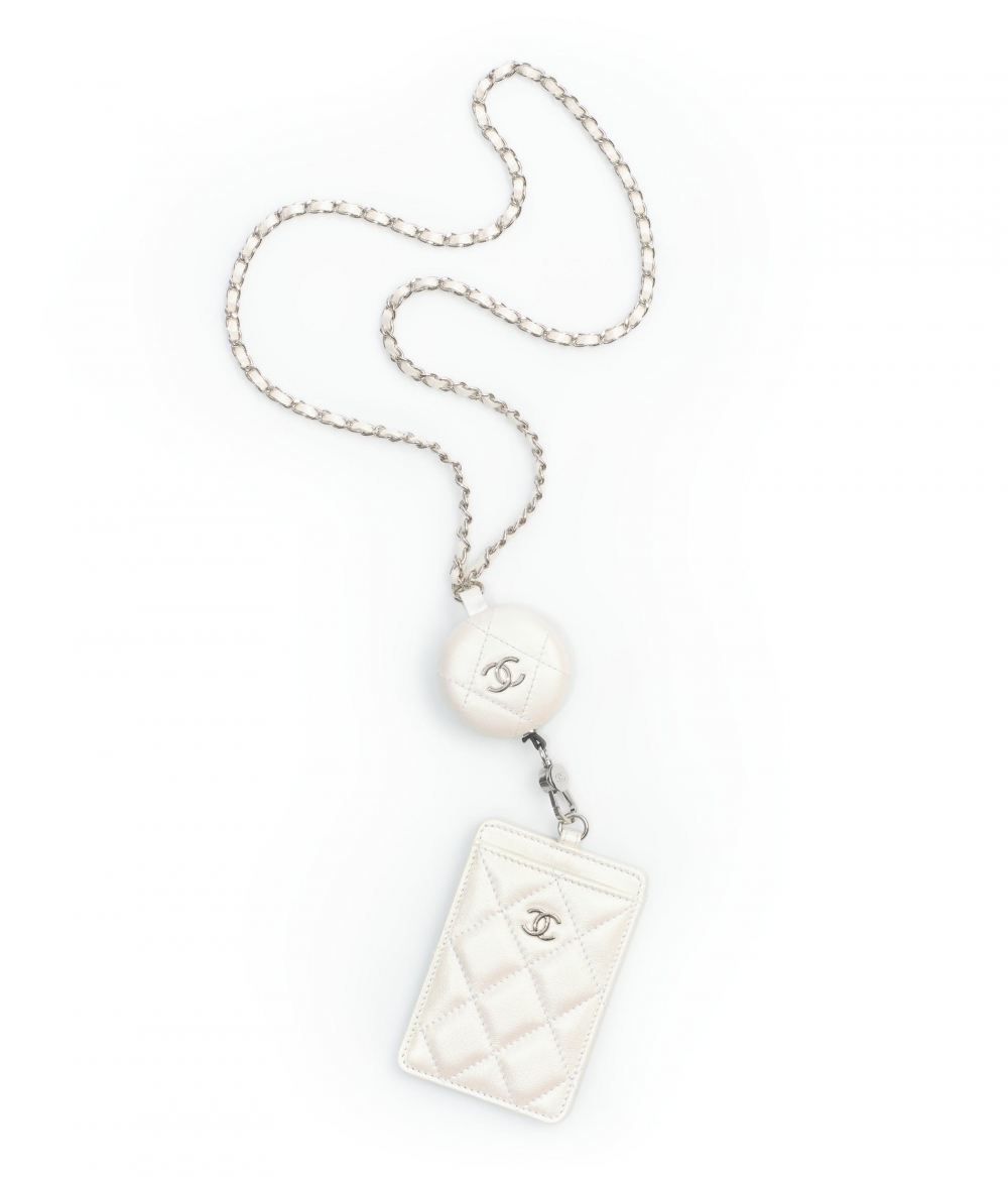 CHANEL White Card-Holder