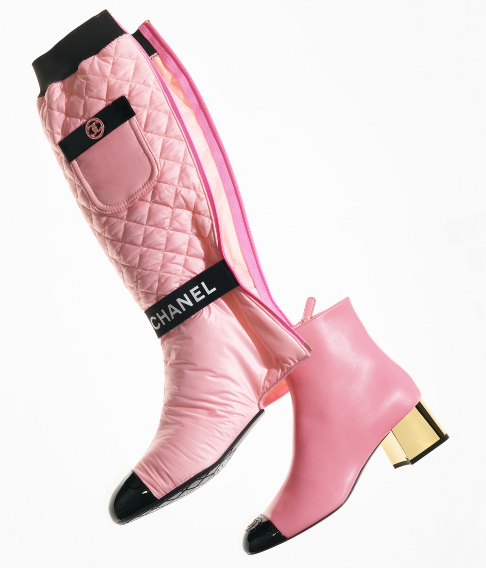 CHANEL2021粉色短靴