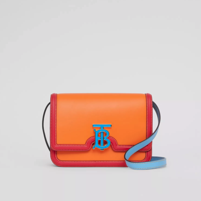 Burberry Small Colour Block Leather TB Bag