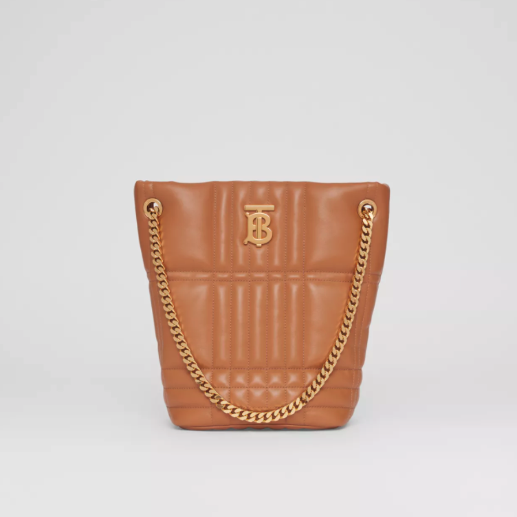 Burberry Medium Quilted Lambskin Lola Bucket Bag