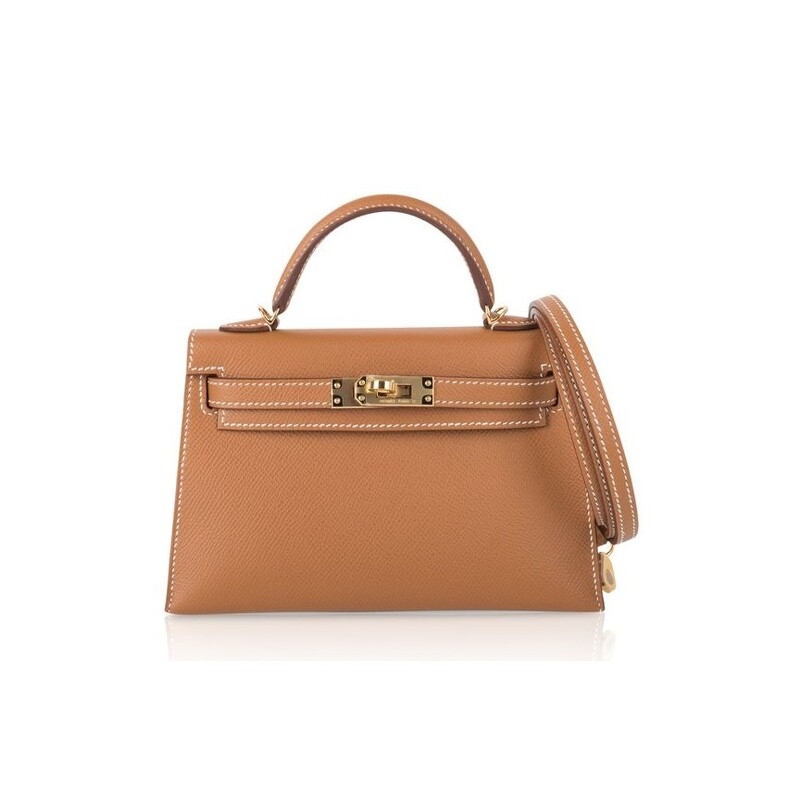 焦糖色的Hermès Mini Kelly II,可愛又迷人