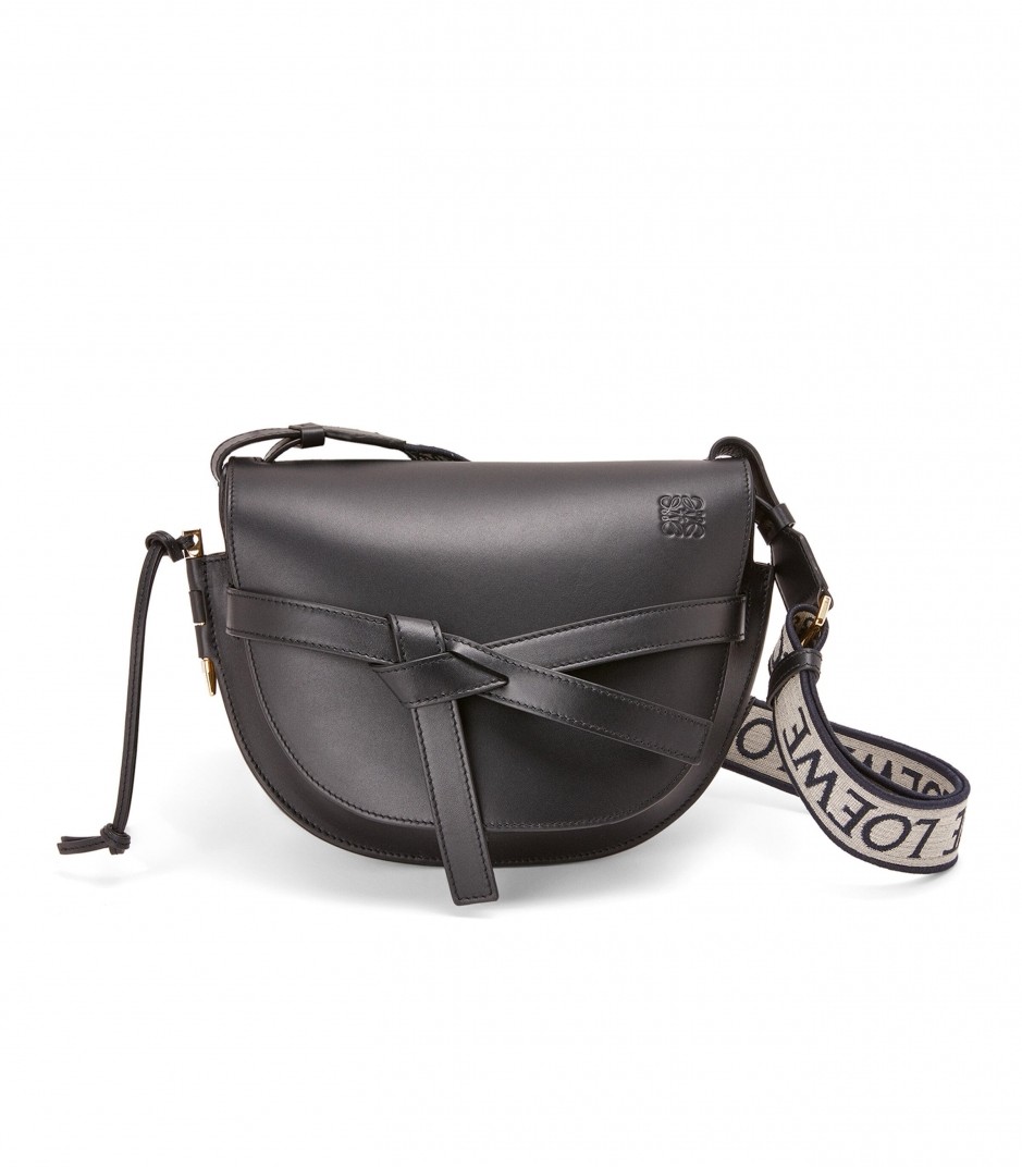 LOEWE Small Gate Bag2021粗揹帶黑色