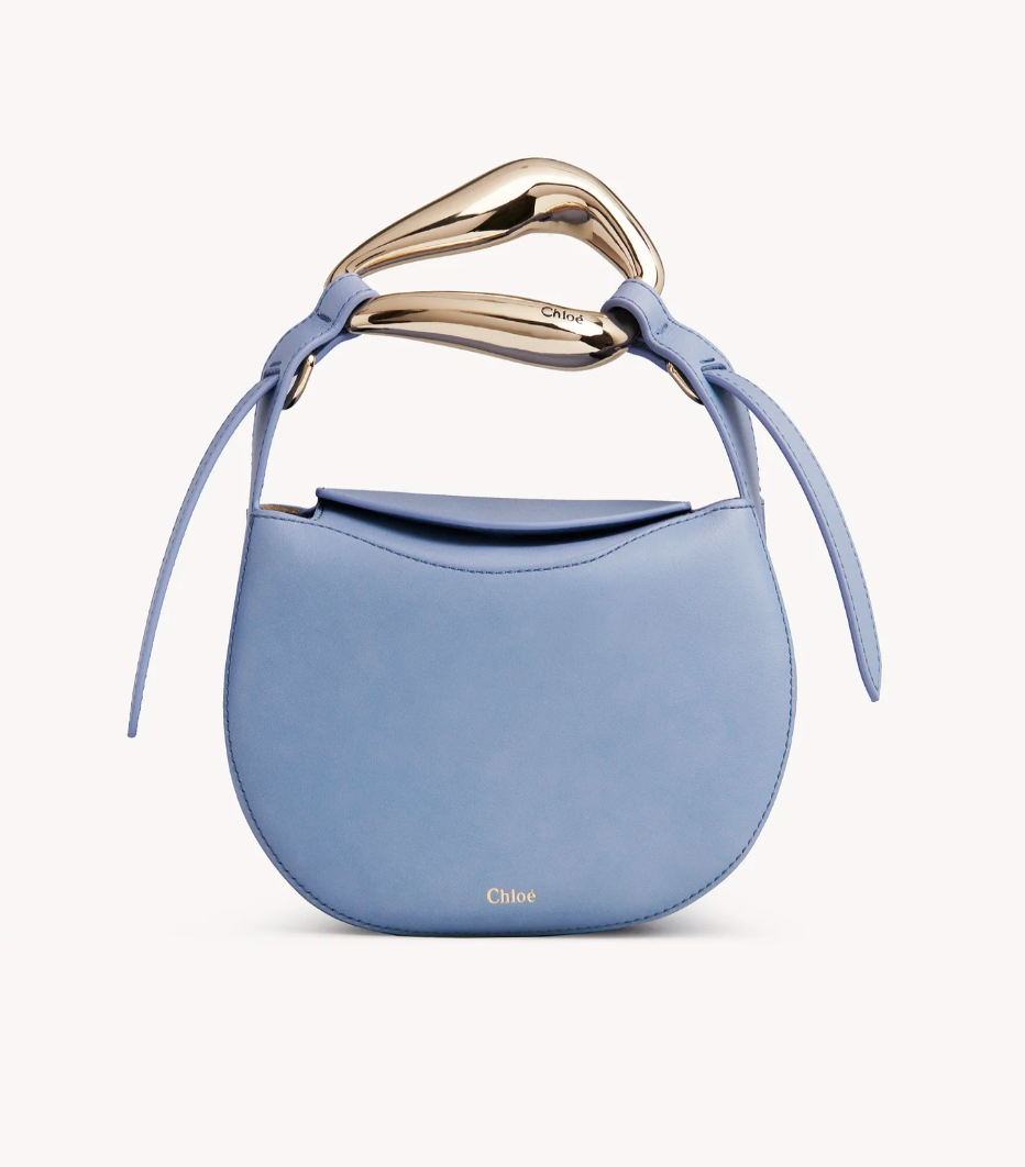 水藍色Chloé半月手提包