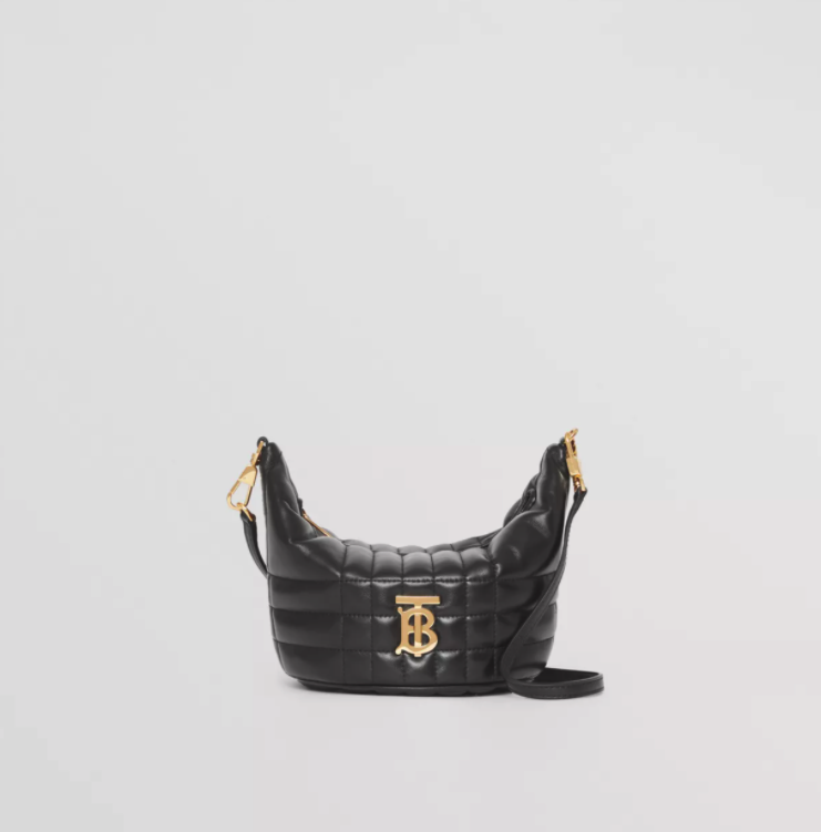 Burberry Small Quilted Lambskin Crescent Lola Bag