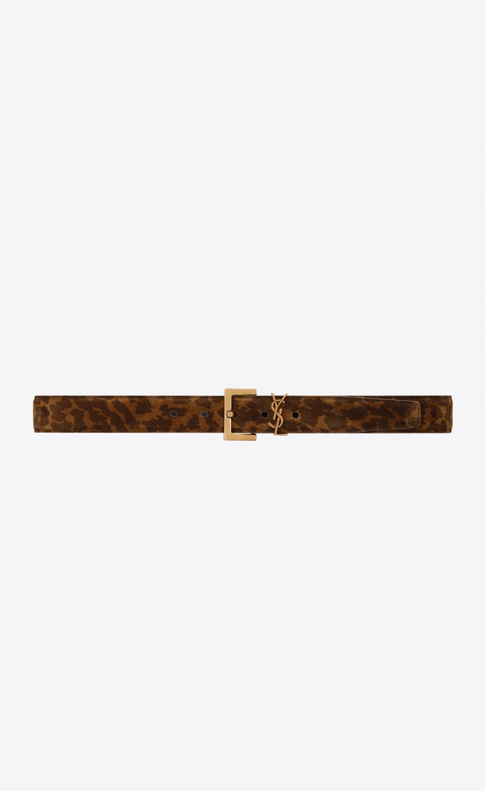 Saint Laurent Monogram Belt With Square Buckle