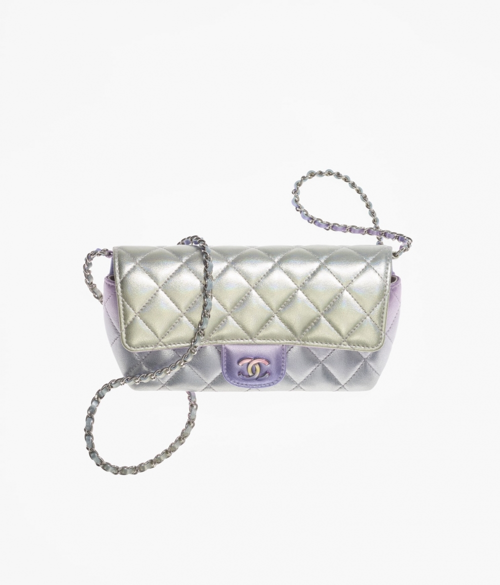 CHANEL Glasses Case With Classic Chain