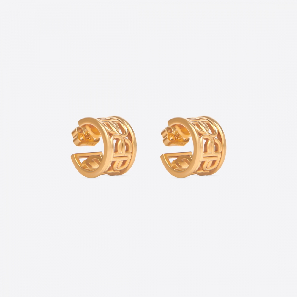 Balenciaga Women's BB Hoop Earrings