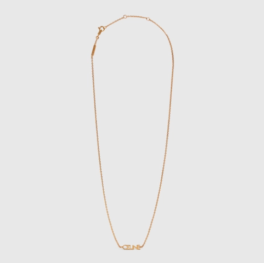 CELINE Typo Necklace