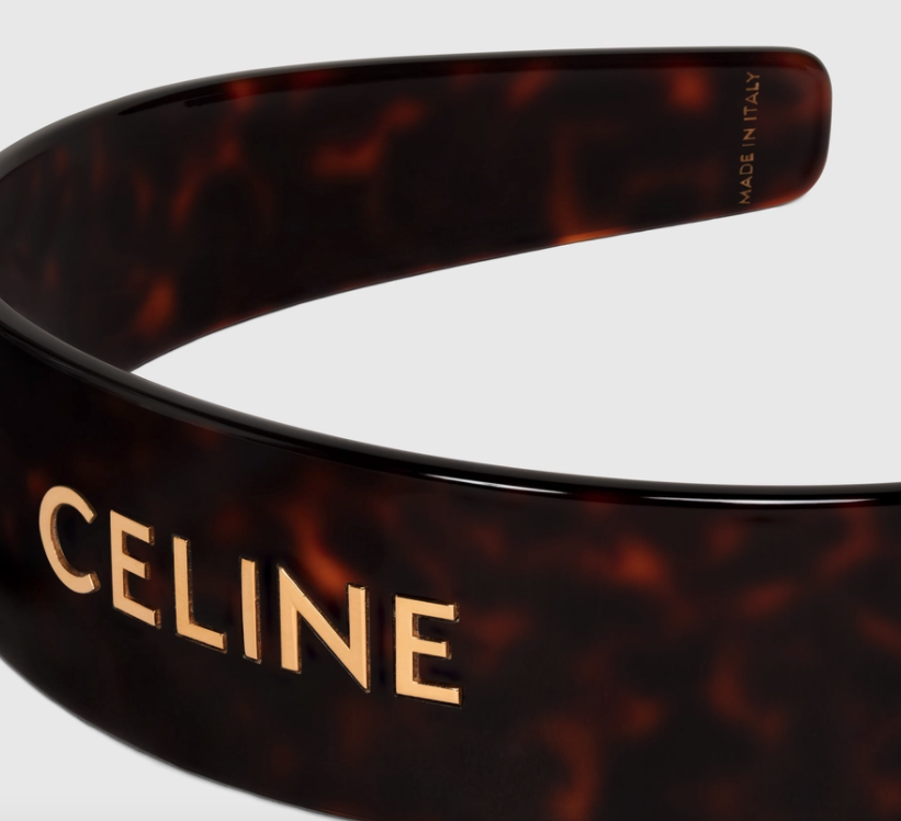 CELINE配襯冬日氣氛推出的「琥珀」的厚髮箍款式