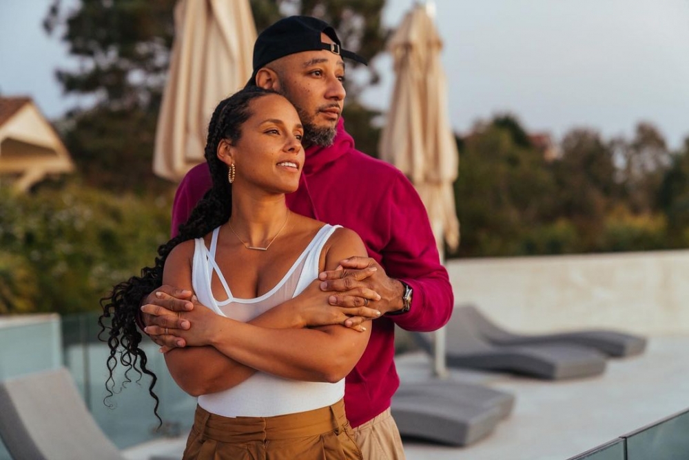 Alicia Keys和丈夫Swizz Beatz 展現她們的婚姻相處