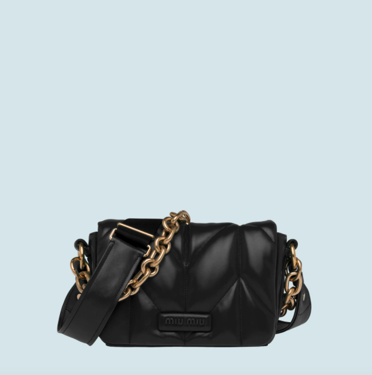 Miu Miu Quilted Nappa Leather Shoulder Bag