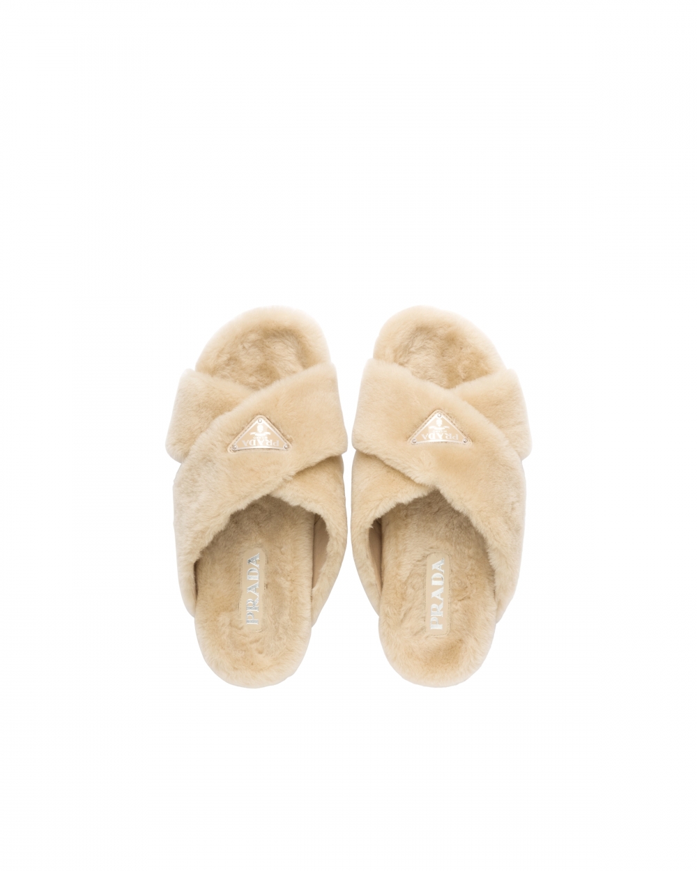 Prada Shearling Sandals
