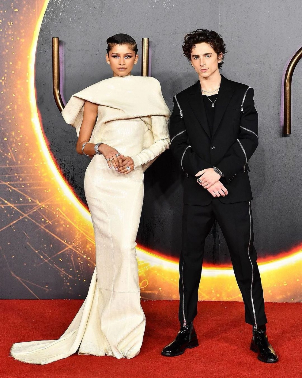 與Timothée Chalamet的互動,顯現出兩人好交情